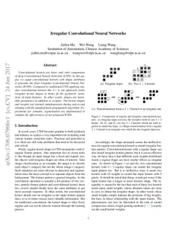 Irregular Convolutional Neural Networks