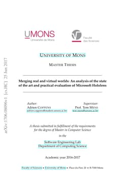 Merging real and virtual worlds: An analysis of the state of the art and
  practical evaluation of Microsoft Hololens