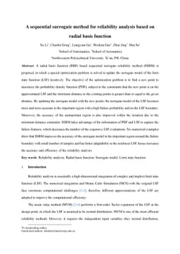 A sequential surrogate method for reliability analysis based on radial
  basis function