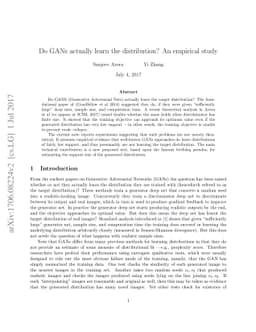 Do GANs actually learn the distribution? An empirical study