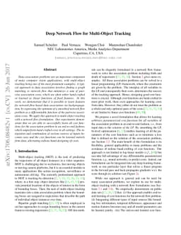 Deep Network Flow for Multi-Object Tracking