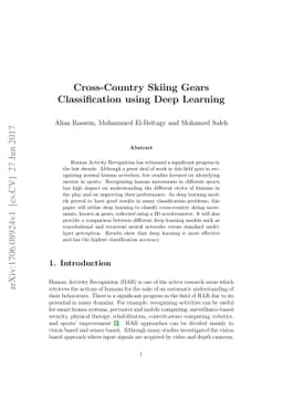 Cross-Country Skiing Gears Classification using Deep Learning