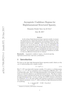 Asymptotic Confidence Regions for High-dimensional Structured Sparsity