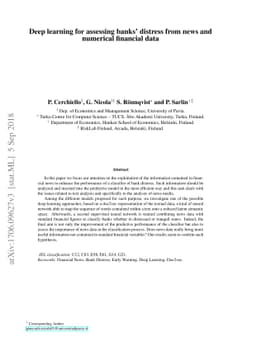 Deep learning bank distress from news and numerical financial data