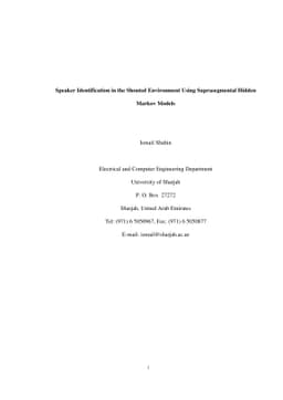 Speaker Identification in the Shouted Environment Using Suprasegmental
  Hidden Markov Models