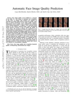 Automatic Face Image Quality Prediction
