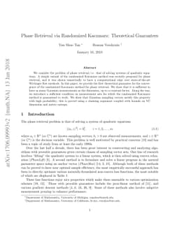 Phase Retrieval via Randomized Kaczmarz: Theoretical Guarantees