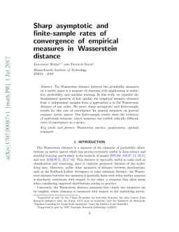 Sharp asymptotic and finite-sample rates of convergence of empirical
  measures in Wasserstein distance
