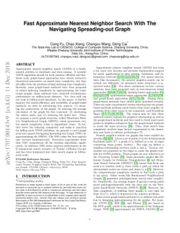 Fast Approximate Nearest Neighbor Search With The Navigating
  Spreading-out Graph