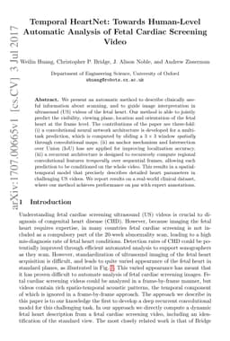 Temporal HeartNet: Towards Human-Level Automatic Analysis of Fetal
  Cardiac Screening Video
