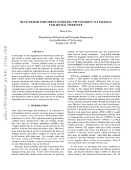 Multi-period Time Series Modeling with Sparsity via Bayesian Variational
  Inference