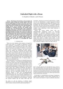 Embodied Flight with a Drone