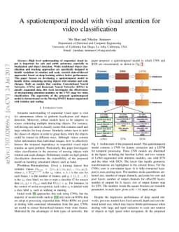 A spatiotemporal model with visual attention for video classification