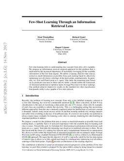 Few-Shot Learning Through an Information Retrieval Lens