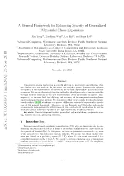 A General Framework for Enhancing Sparsity of Generalized Polynomial
  Chaos Expansions