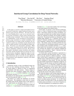 Interleaved Group Convolutions for Deep Neural Networks
