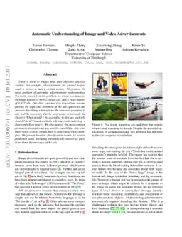 Automatic Understanding of Image and Video Advertisements