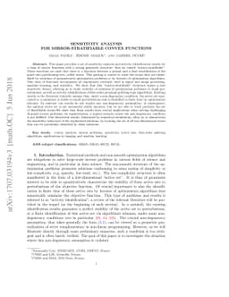 Sensitivity Analysis for Mirror-Stratifiable Convex Functions