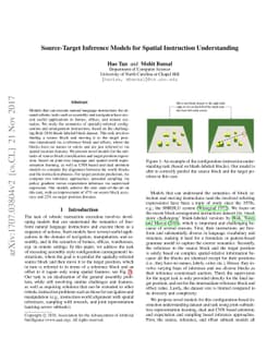 Source-Target Inference Models for Spatial Instruction Understanding
