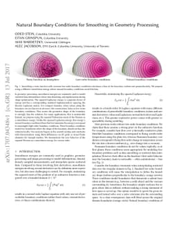 Natural Boundary Conditions for Smoothing in Geometry Processing