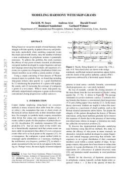 Modeling Harmony with Skip-Grams