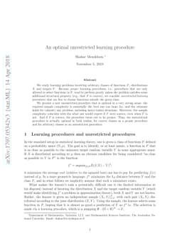 An optimal unrestricted learning procedure
