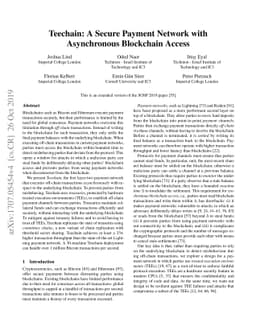 Teechain: A Secure Payment Network with Asynchronous Blockchain Access