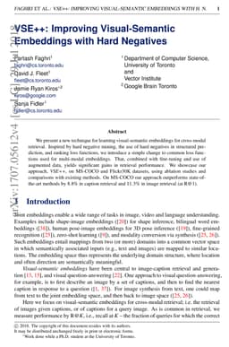 VSE++: Improving Visual-Semantic Embeddings with Hard Negatives