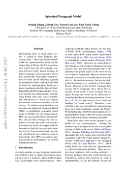 Spherical Paragraph Model