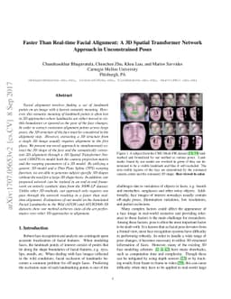 Faster Than Real-time Facial Alignment: A 3D Spatial Transformer Network
  Approach in Unconstrained Poses