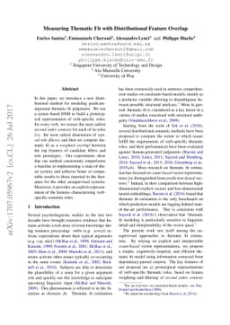 Measuring Thematic Fit with Distributional Feature Overlap