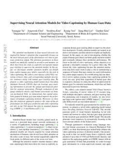 Supervising Neural Attention Models for Video Captioning by Human Gaze
  Data