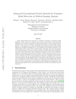 Self-paced Convolutional Neural Network for Computer Aided Detection in
  Medical Imaging Analysis