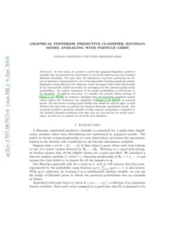 Graphical posterior predictive classifier: Bayesian model averaging with
  particle Gibbs