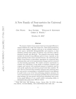 A New Family of Near-metrics for Universal Similarity