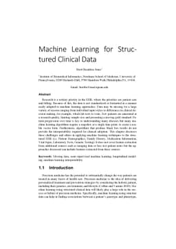 Machine Learning for Structured Clinical Data