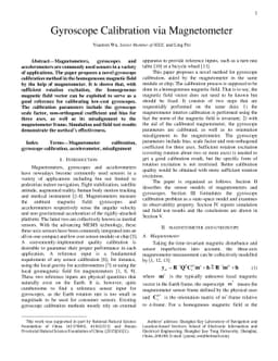 Gyroscope Calibration via Magnetometer
