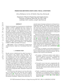 Person Re-identification Using Visual Attention