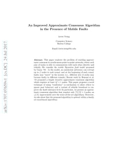 An Improved Approximate Consensus Algorithm in the Presence of Mobile
  Faults