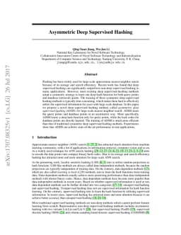 Asymmetric Deep Supervised Hashing