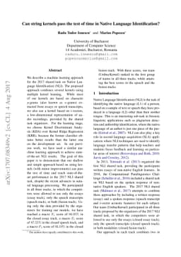 Can string kernels pass the test of time in Native Language
  Identification?