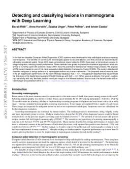 Detecting and classifying lesions in mammograms with Deep Learning