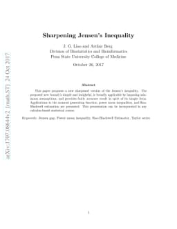 Sharpening Jensen's Inequality