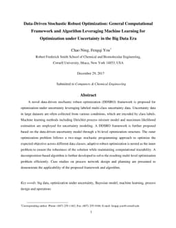 Data-Driven Stochastic Robust Optimization: A General Computational
  Framework and Algorithm for Optimization under Uncertainty in the Big Data
  Era