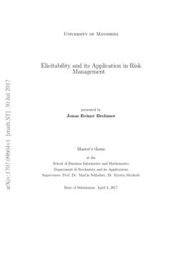 Elicitability and its Application in Risk Management