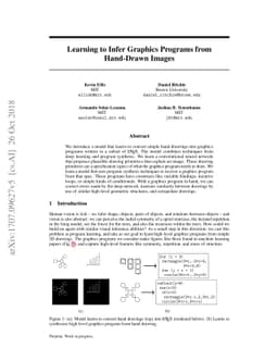 Learning to Infer Graphics Programs from Hand-Drawn Images