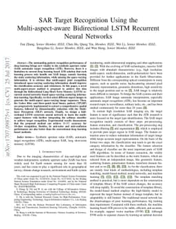 SAR Target Recognition Using the Multi-aspect-aware Bidirectional LSTM
  Recurrent Neural Networks