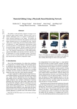 Material Editing Using a Physically Based Rendering Network