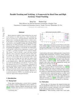 Parallel Tracking and Verifying: A Framework for Real-Time and High
  Accuracy Visual Tracking