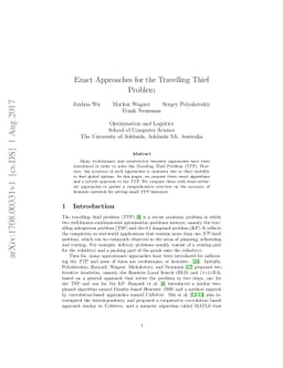 Exact Approaches for the Travelling Thief Problem